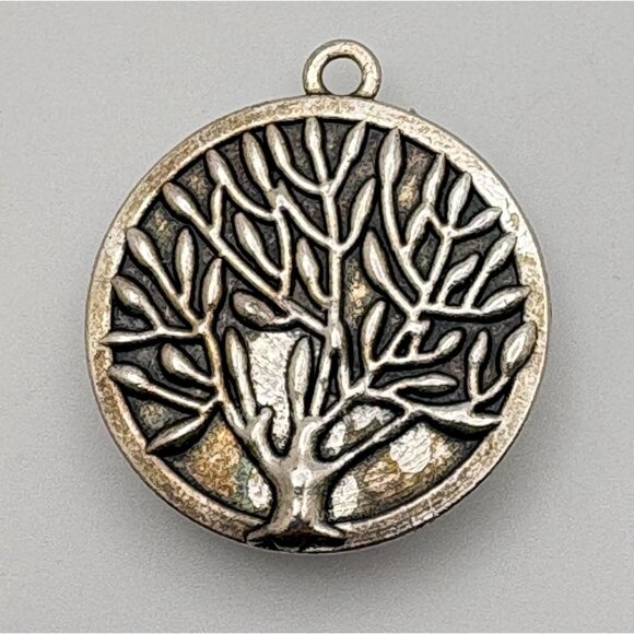 Christian Pendant Charm Rejoice Pray Give Thanks Phil. 4:4-6 Tree of Life - Picture 2 of 6